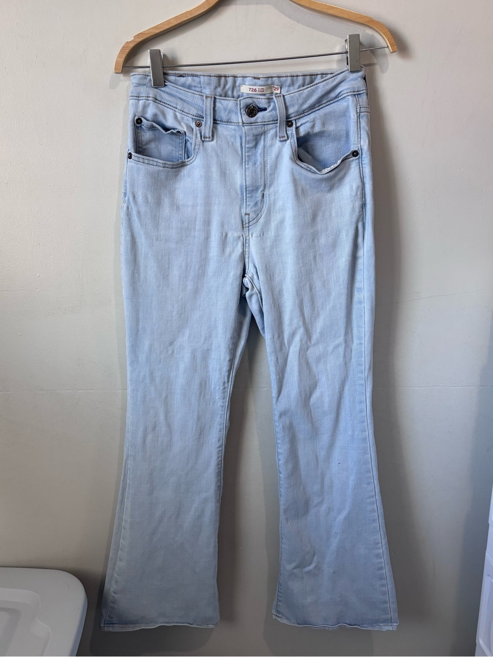 Levi’s 726 High Rise Flare Jeans | Light Wash | Size 29